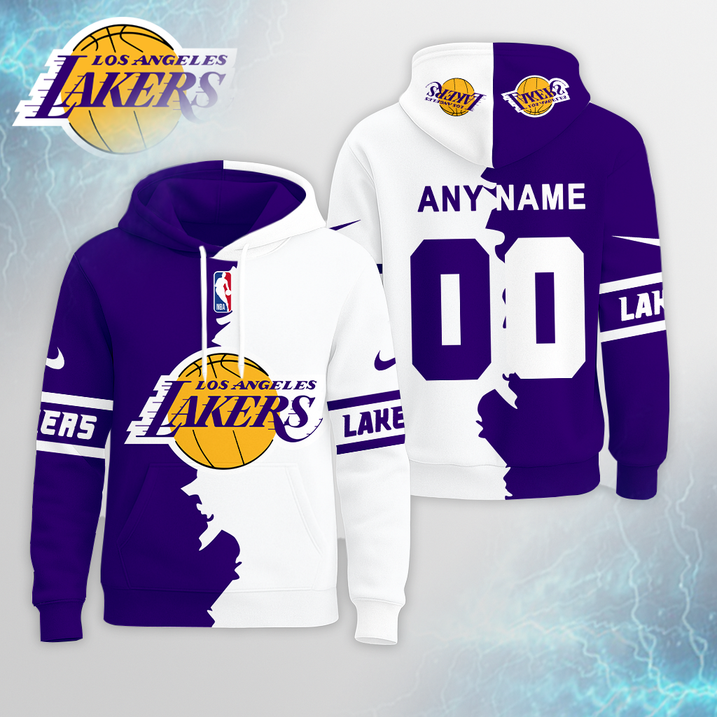 LIMITED EDITION - NEW CUSTOMIZED NHL09 NBA09 LL LOS ANGELES LAKERS UNISEX T-SHIRT, POLO, HOODIE & JACKETS