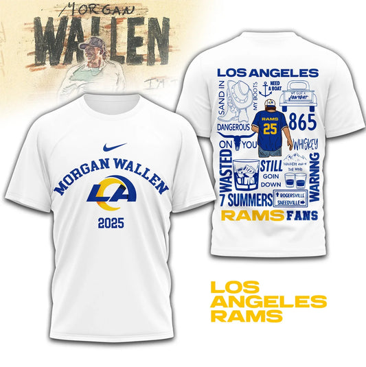 LIMITED EDITION - NEW CUSTOMIZED NFL22 LAR LOS ANGELES RAMS T-SHIRT | MULTIPLE COLORS AVAILABLE