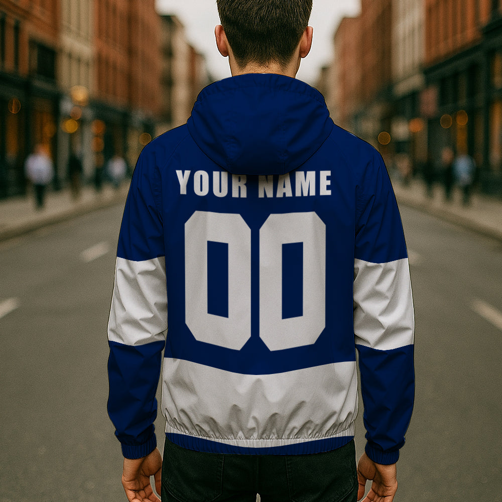 LIMITED EDITION - NEW CUSTOMIZED NHL23 TML TORONTO MAPLE LEAFS WINDBREAKER JERSEY JACKET