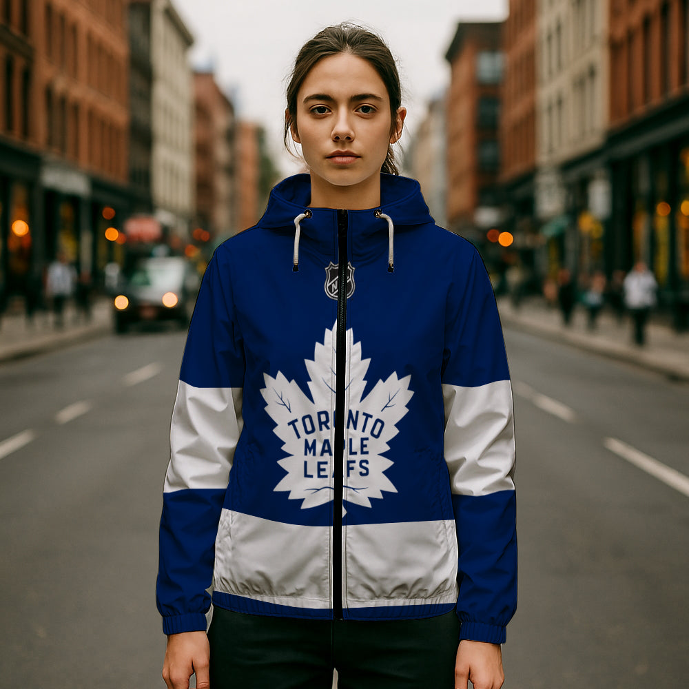 LIMITED EDITION - NEW CUSTOMIZED NHL23 TML TORONTO MAPLE LEAFS WINDBREAKER JERSEY JACKET