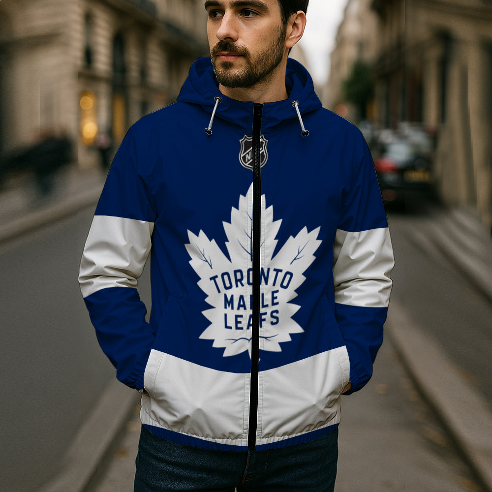 LIMITED EDITION - NEW CUSTOMIZED NHL23 TML TORONTO MAPLE LEAFS WINDBREAKER JERSEY JACKET