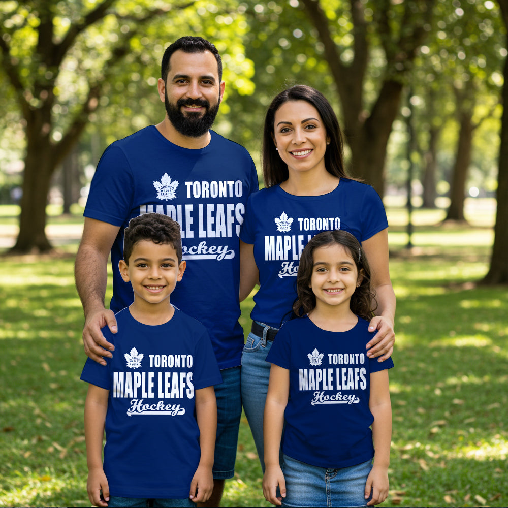 LIMITED EDITION - NEW CUSTOMIZED NHL23 TML TORONTO MAPLE LEAFS T-SHIRT FOR FAMILY (ADULTS & KIDS)