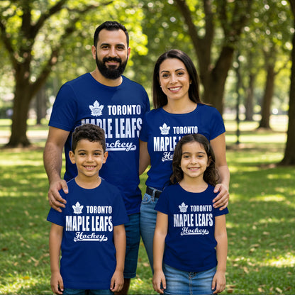 LIMITED EDITION - NEW CUSTOMIZED NHL23 TML TORONTO MAPLE LEAFS T-SHIRT FOR FAMILY (ADULTS & KIDS)