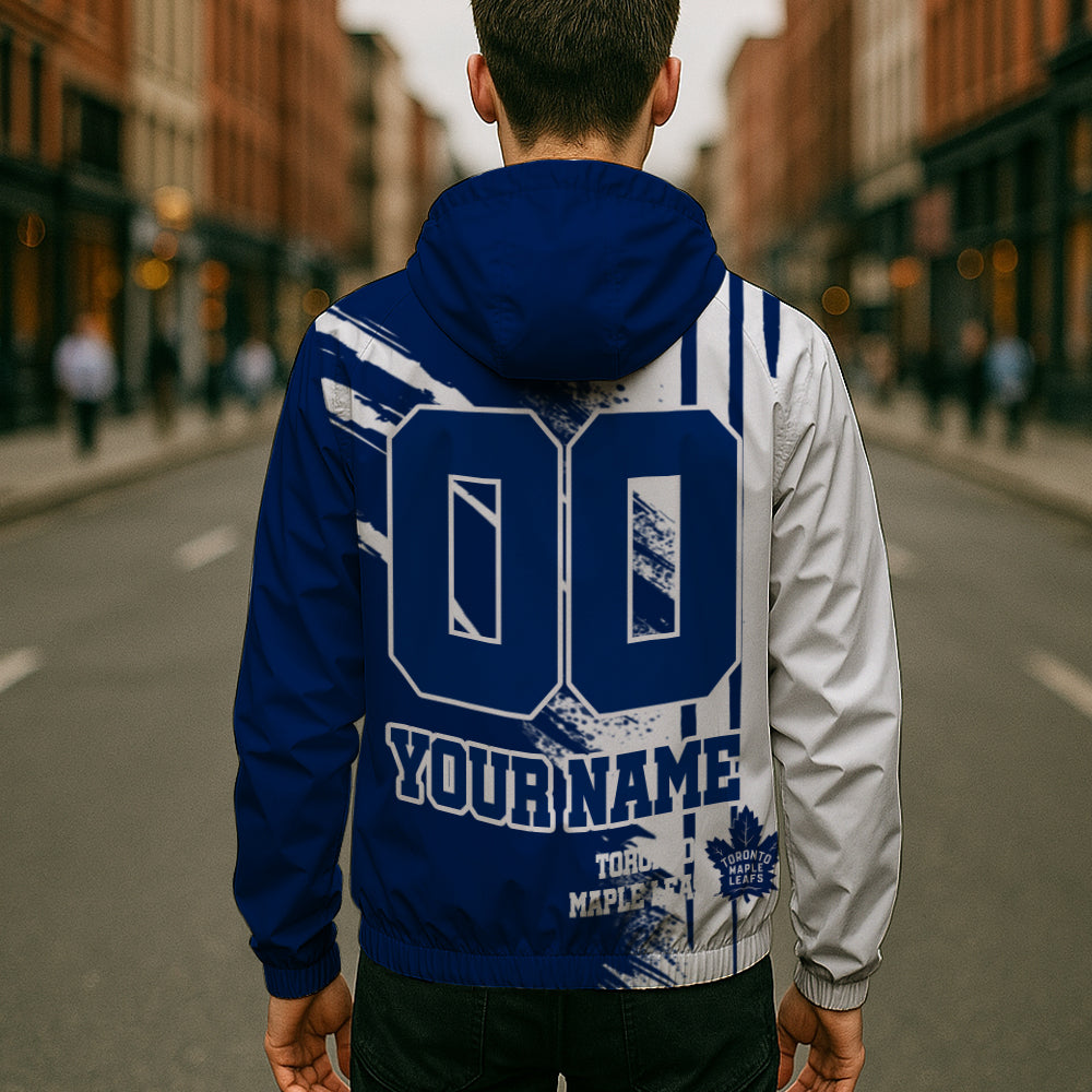 LIMITED EDITION - NEW CUSTOMIZED NHL23 TML TORONTO MAPLE LEAFS WINDBREAKER JACKET
