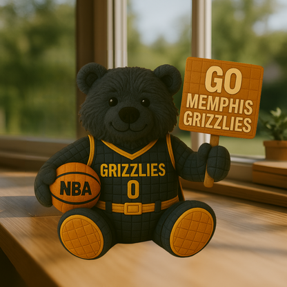 Limited Edition - NBA 13 MG Memphis Grizzlies Handmade Crochet