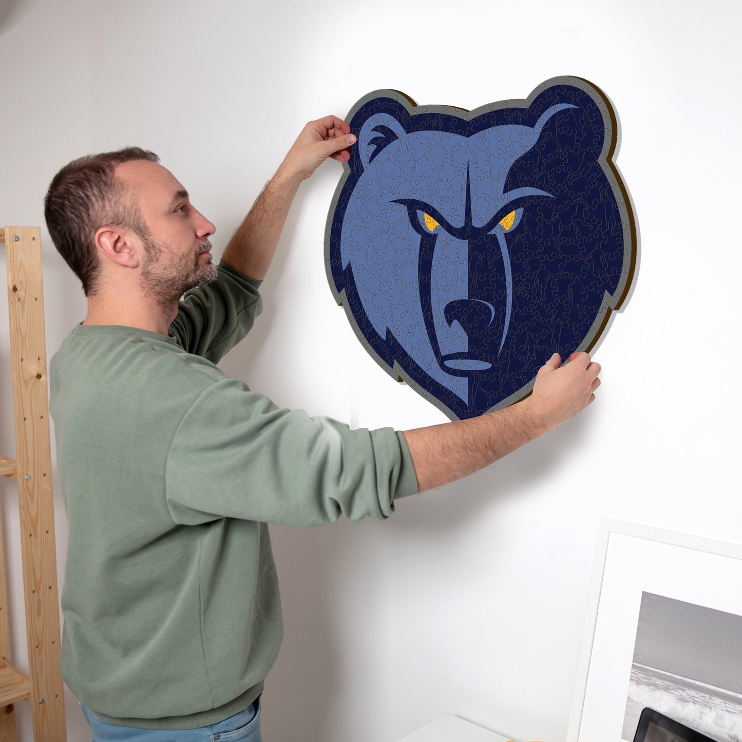 LIMITED EDITION - NEW CUSTOMIZED NBA13 MG MEMPHIS GRIZZLIES WOODEN PUZZLE