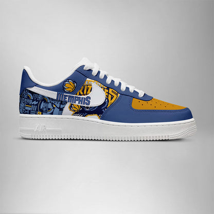 LIMITED EDITION - NEW CUSTOMIZED NBA13 ME GRIZZLIES AF1 SHOES