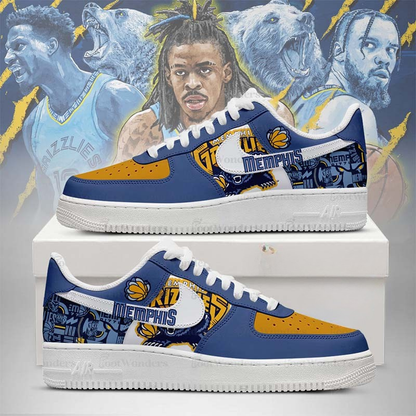 LIMITED EDITION - NEW CUSTOMIZED NBA13 ME GRIZZLIES AF1 SHOES