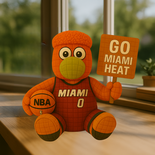 Limited Edition - NBA 20 MH Miami Heat Handmade Crochet