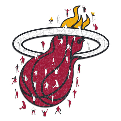 LIMITED EDITION - NEW CUSTOMIZED NBA20 MH MIAMI HEAT WOODEN PUZZLE