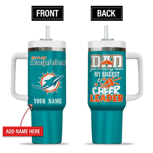 LIMITED EDITION - NEW CUSTOMIZED NFL19 MDP MIAMI DOLPHINS 40oz TUMBLER
