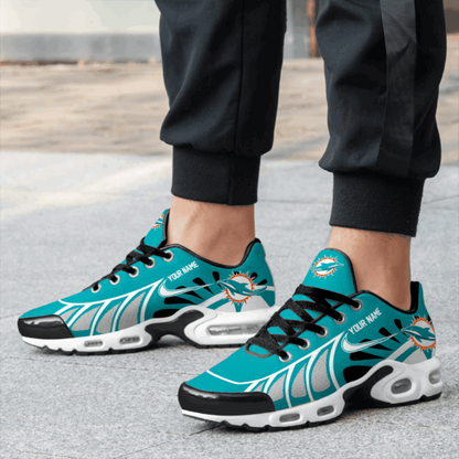 LIMITED EDITION - NEW CUSTOMIZED NFL19 MDP MIAMI DOLPHINS UNISEX AIR MAX PLUS SNEAKERS