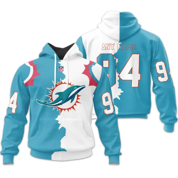 LIMITED EDITION - NEW CUSTOMIZED NFL19 MDP MIAMI DOLPHINS HOME MIX AWAY T-SHIRT, POLO, HOODIE & JACKETS