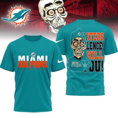 LIMITED EDITION - NEW CUSTOMIZED NFL19 MDP MIAMI DOLPHINS HATERS SILENCE I KILL YOU SHIRT