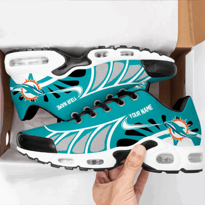 LIMITED EDITION - NEW CUSTOMIZED NFL19 MDP MIAMI DOLPHINS UNISEX AIR MAX PLUS SNEAKERS