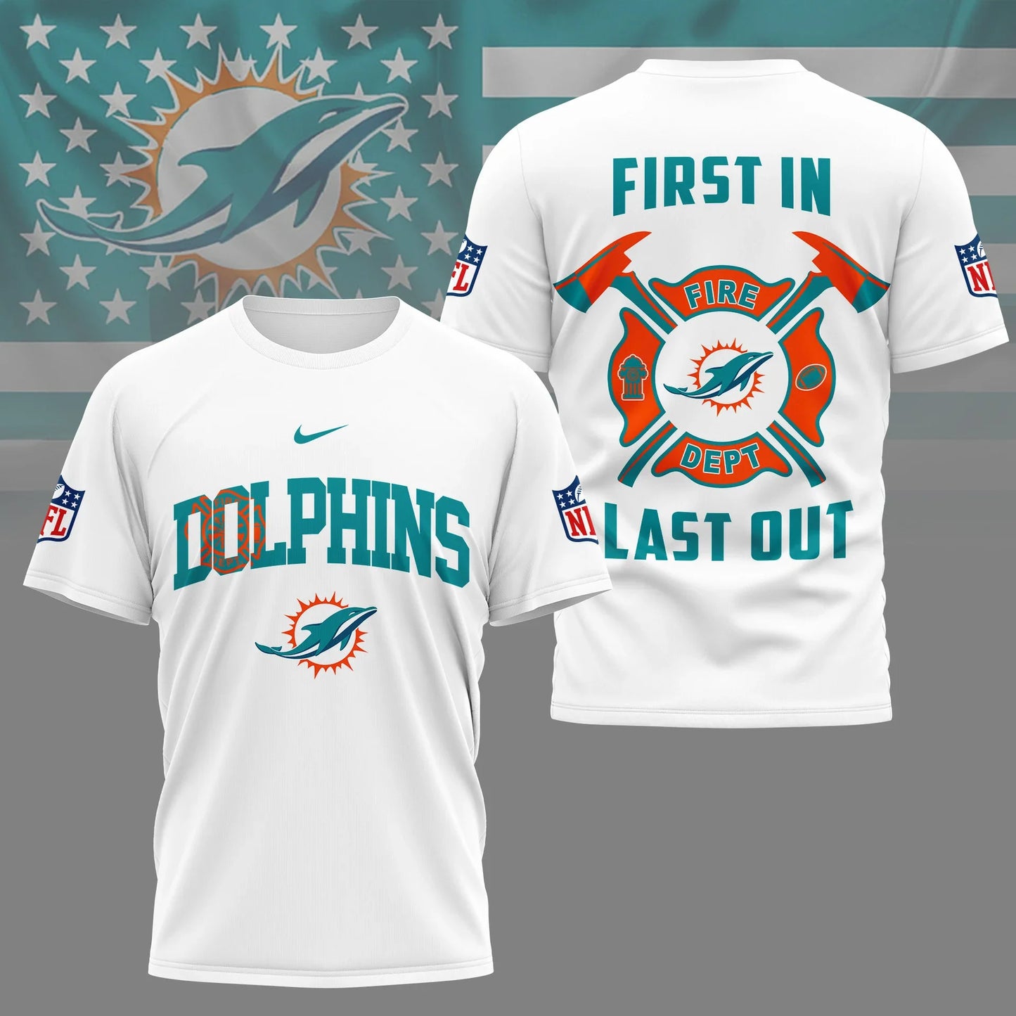 LIMITED EDITION - NEW CUSTOMIZED NFL19 MDP MIAMI DOLPHINS T-SHIRT | MULTIPLE COLORS AVAILABLE