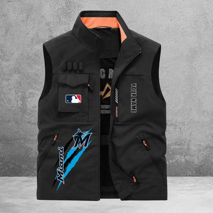LIMITED EDITION - NEW CUSTOMIZED MLB20 MMS MIAMI MARLINS SLEEVELESS VEST