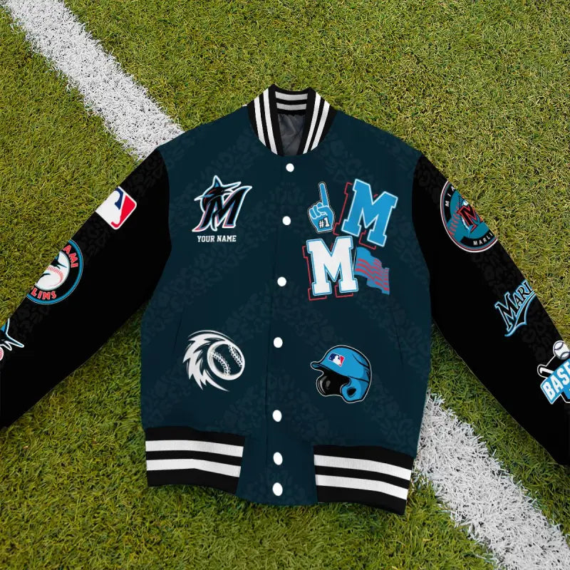 LIMITED EDITION - NEW CUSTOMIZED MLB20 MMS MIAMI MARLINS UNISEX T-SHIRT, POLO, HOODIE & JACKETS
