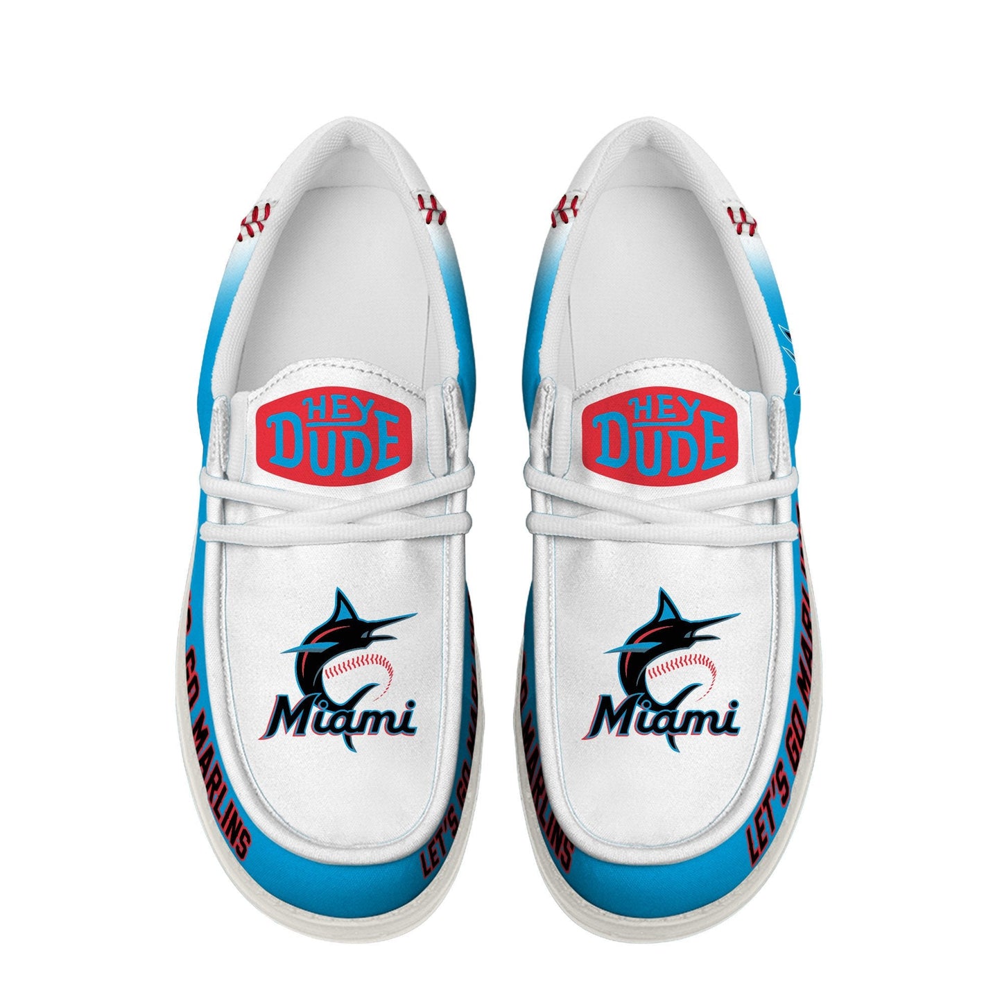 LIMITED EDITION - NEW CUSTOMIZED MLB20 MI MARLINS LOAFER SHOES