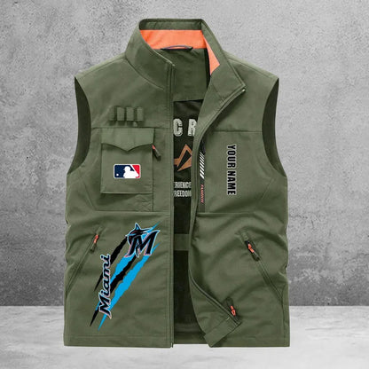 LIMITED EDITION - NEW CUSTOMIZED MLB20 MMS MIAMI MARLINS SLEEVELESS VEST