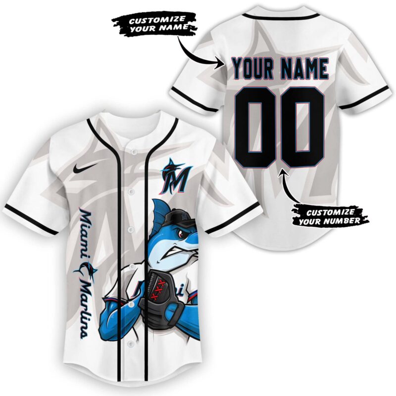 LIMITED EDITION - NEW CUSTOMIZED MLB20 MI MARLINS BASEBALL JERSEY
