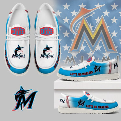 LIMITED EDITION - NEW CUSTOMIZED MLB20 MI MARLINS LOAFER SHOES