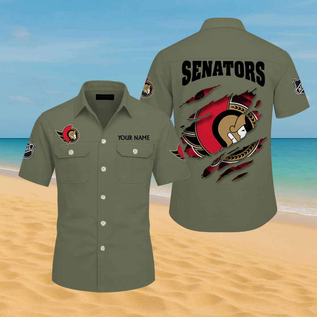 LIMITED EDITION - NEW CUSTOMIZED NHL29 OSN OTTAWA SENATORS CARGO SHIRT