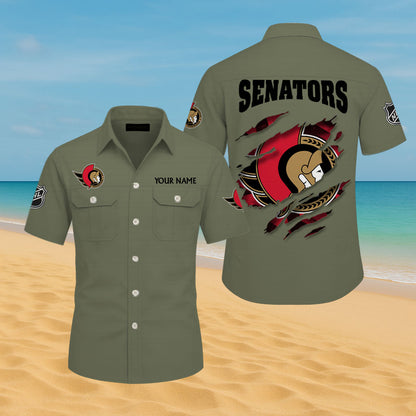 LIMITED EDITION - NEW CUSTOMIZED NHL29 OSN OTTAWA SENATORS CARGO SHIRT