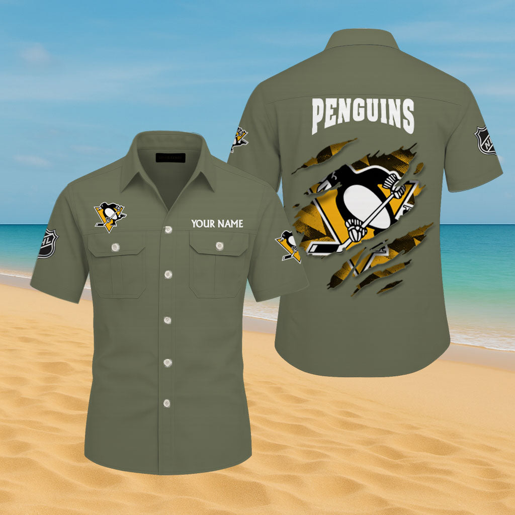 LIMITED EDITION - NEW CUSTOMIZED NHL26 PBP PITTSBURGH PENGUINS CARGO SHIRT