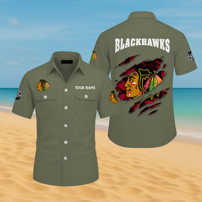 LIMITED EDITION - NEW CUSTOMIZED NHL08 CBH CHICAGO BLACKHAWKS CARGO SHIRT
