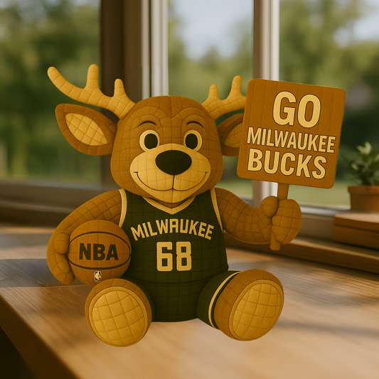 Limited Edition - NBA 11 MB Milwaukee Bucks Handmade Crochet