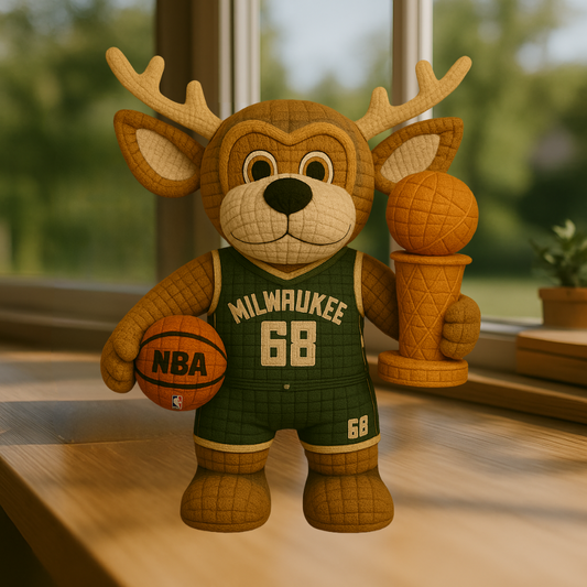 Limited Edition - NBA 11 MB Milwaukee Bucks Handmade Crochet