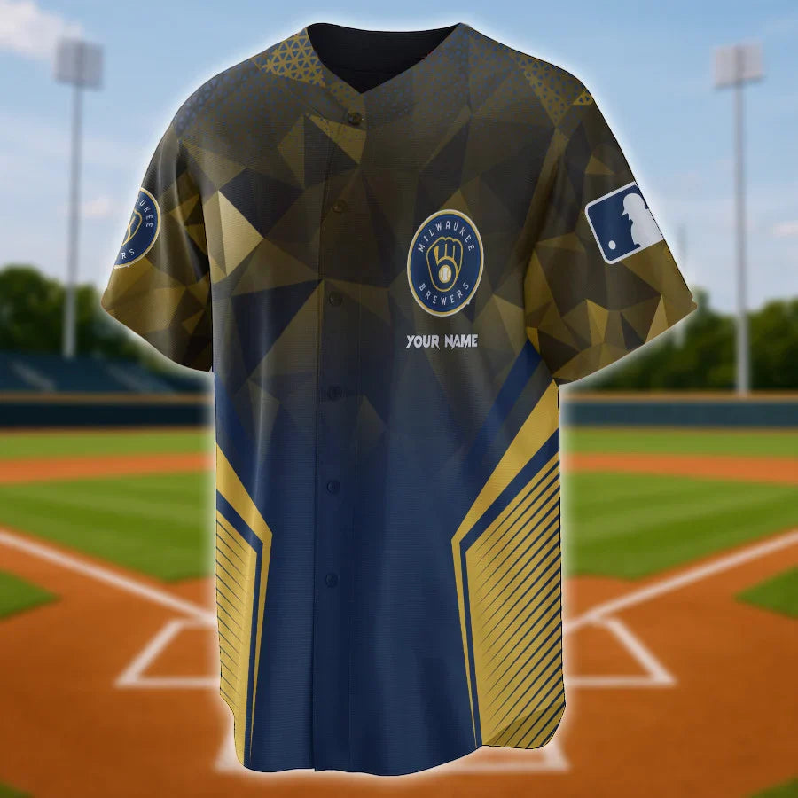 LIMITED EDITION - NEW CUSTOMIZED MLB15 MW BREWERS BASEBALL JERSEY