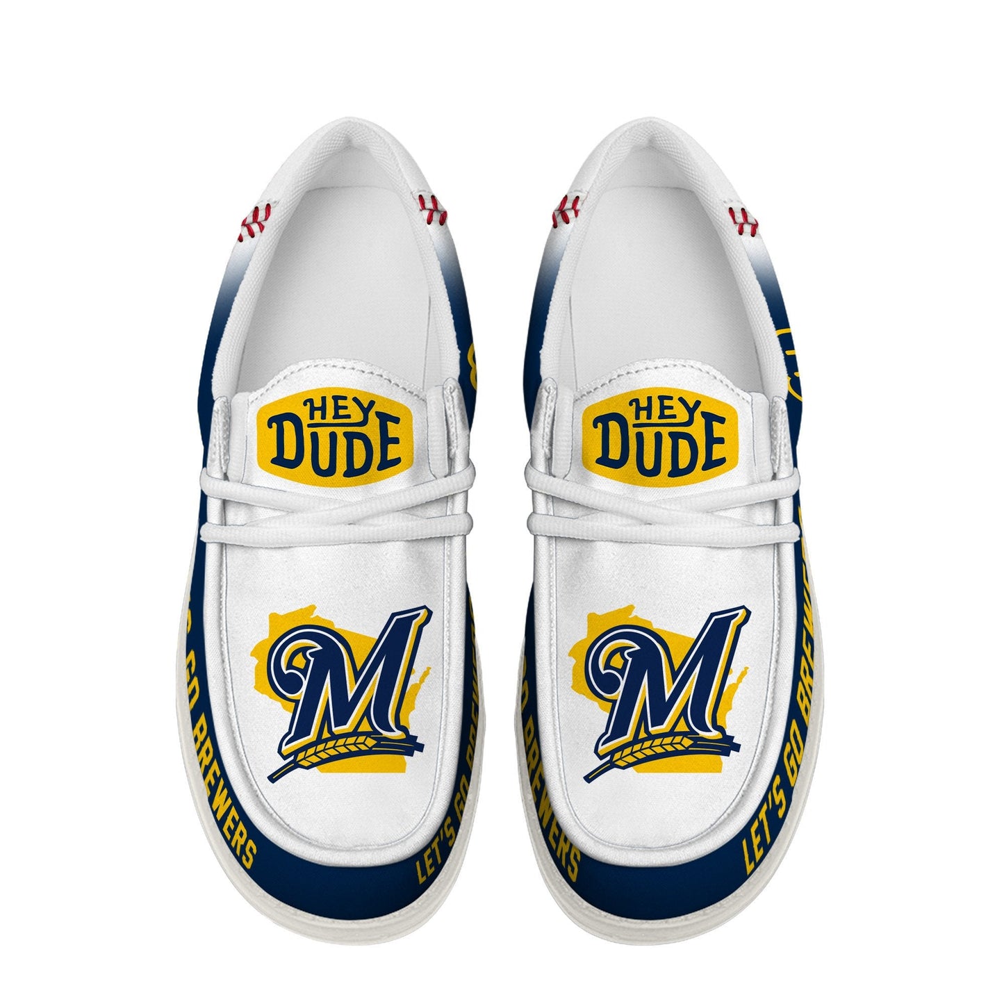 LIMITED EDITION - NEW CUSTOMIZED MLB15 MW BREWERS LOAFER SHOES