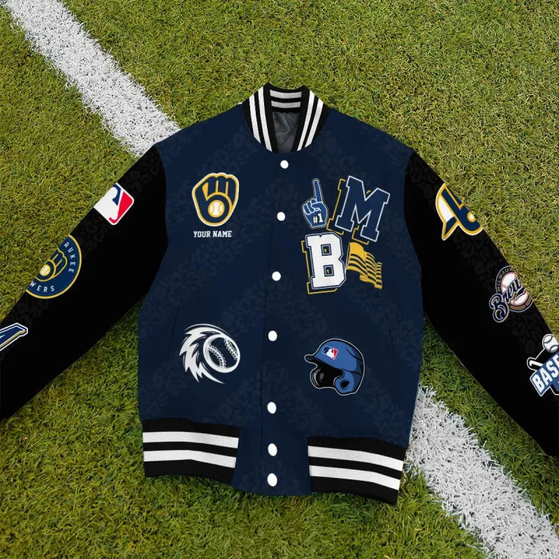 LIMITED EDITION - NEW CUSTOMIZED MLB15 MBS MILWAUKEE BREWERS UNISEX T-SHIRT, POLO, HOODIE & JACKETS