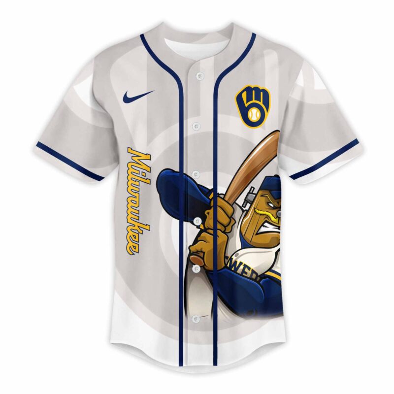 LIMITED EDITION - NEW CUSTOMIZED MLB15 MW BREWERS BASEBALL JERSEY
