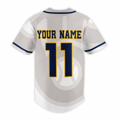 LIMITED EDITION - NEW CUSTOMIZED MLB15 MW BREWERS BASEBALL JERSEY