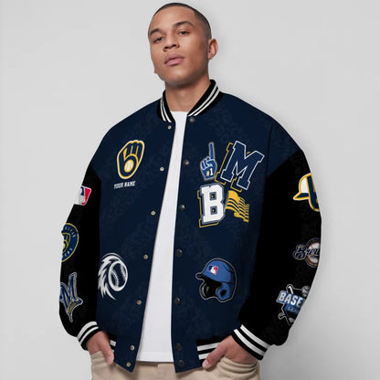 LIMITED EDITION - NEW CUSTOMIZED MLB15 MBS MILWAUKEE BREWERS UNISEX T-SHIRT, POLO, HOODIE & JACKETS