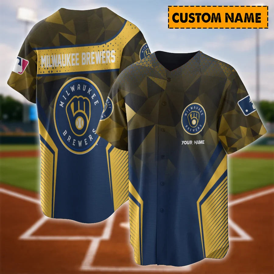 LIMITED EDITION - NEW CUSTOMIZED MLB15 MW BREWERS BASEBALL JERSEY