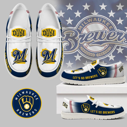 LIMITED EDITION - NEW CUSTOMIZED MLB15 MW BREWERS LOAFER SHOES