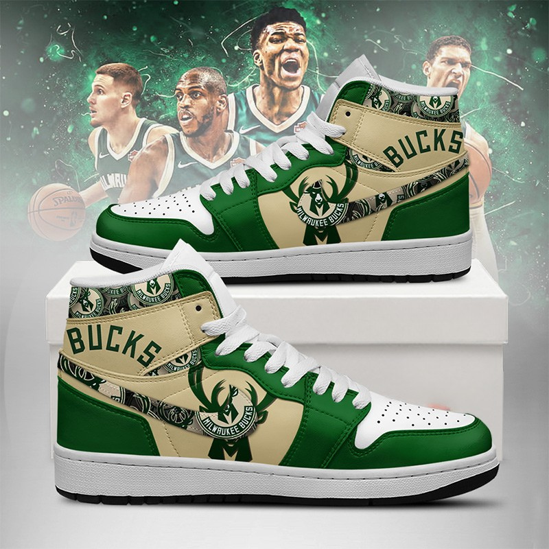 LIMITED EDITION - NEW CUSTOMIZED NBA11 MW BUCKS AIR JORDAN SNEAKERS