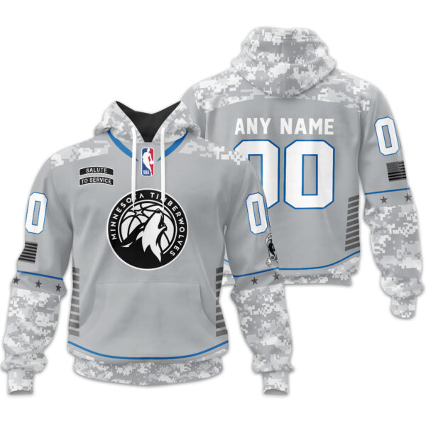 LIMITED EDITION - NEW CUSTOMIZED NBA05 MT MINNESOTA TIMBERWOLVES UNISEX T-SHIRT, POLO, HOODIE & JACKETS