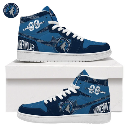 LIMITED EDITION - NEW CUSTOMIZED NBA05 MN TIMBERWOLVES AIR JORDAN SNEAKERS