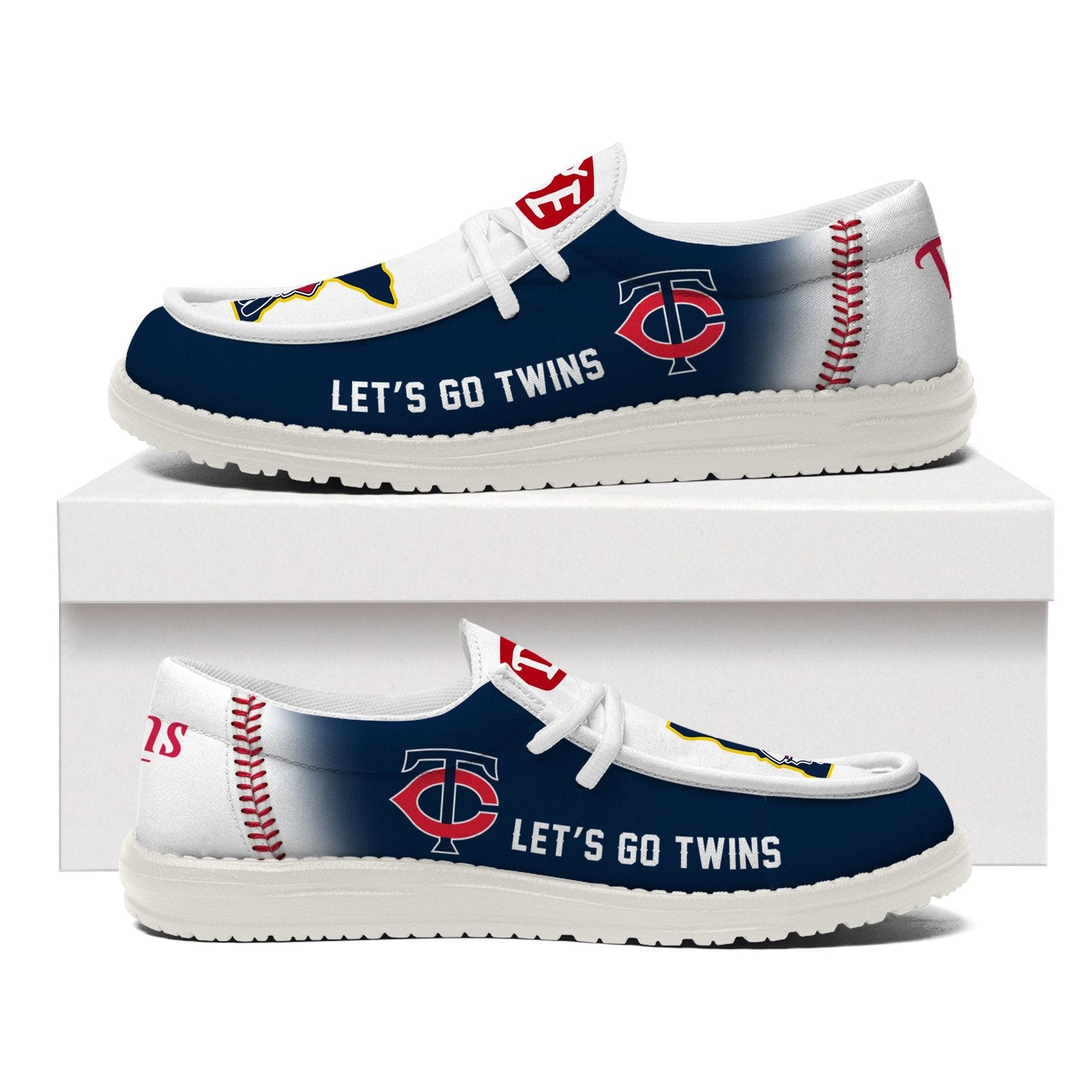 LIMITED EDITION - NEW CUSTOMIZED MLB22 MN TWINS LOAFER SHOES