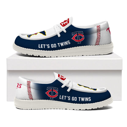 LIMITED EDITION - NEW CUSTOMIZED MLB22 MN TWINS LOAFER SHOES