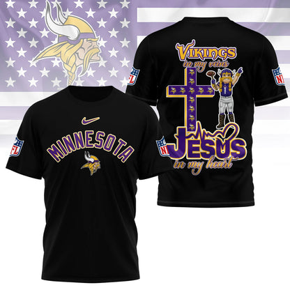 LIMITED EDITION - NEW CUSTOMIZED NFL05 MVK MINNESOTA VIKINGS T-SHIRT | MULTIPLE COLORS AVAILABLE