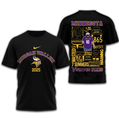 LIMITED EDITION - NEW CUSTOMIZED NFL05 MVK MINNESOTA VIKINGS T-SHIRT | MULTIPLE COLORS AVAILABLE