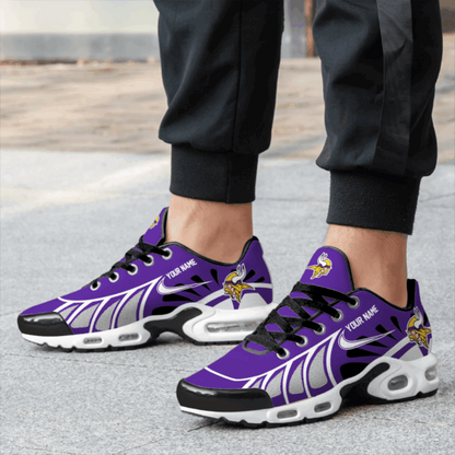 LIMITED EDITION - NEW CUSTOMIZED NFL05 MVK MINNESOTA VIKINGS UNISEX AIR MAX PLUS SNEAKERS