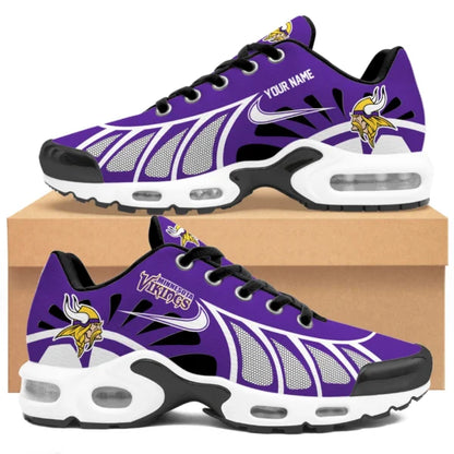 LIMITED EDITION - NEW CUSTOMIZED NFL05 MVK MINNESOTA VIKINGS UNISEX AIR MAX PLUS SNEAKERS