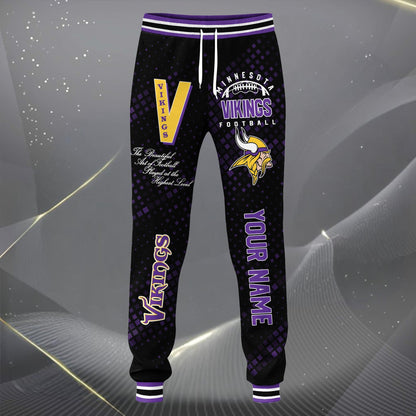 LIMITED EDITION - NEW CUSTOMIZED NFL05 MVK MINNESOTA VIKINGS SATIN VARSITY JACKET & LONG PANTS